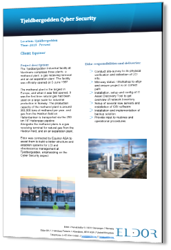 Equinor Tjeldbergodden - cyber security