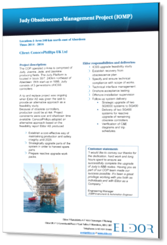 ConocoPhillips Judy Obsolescence Management Project_3D